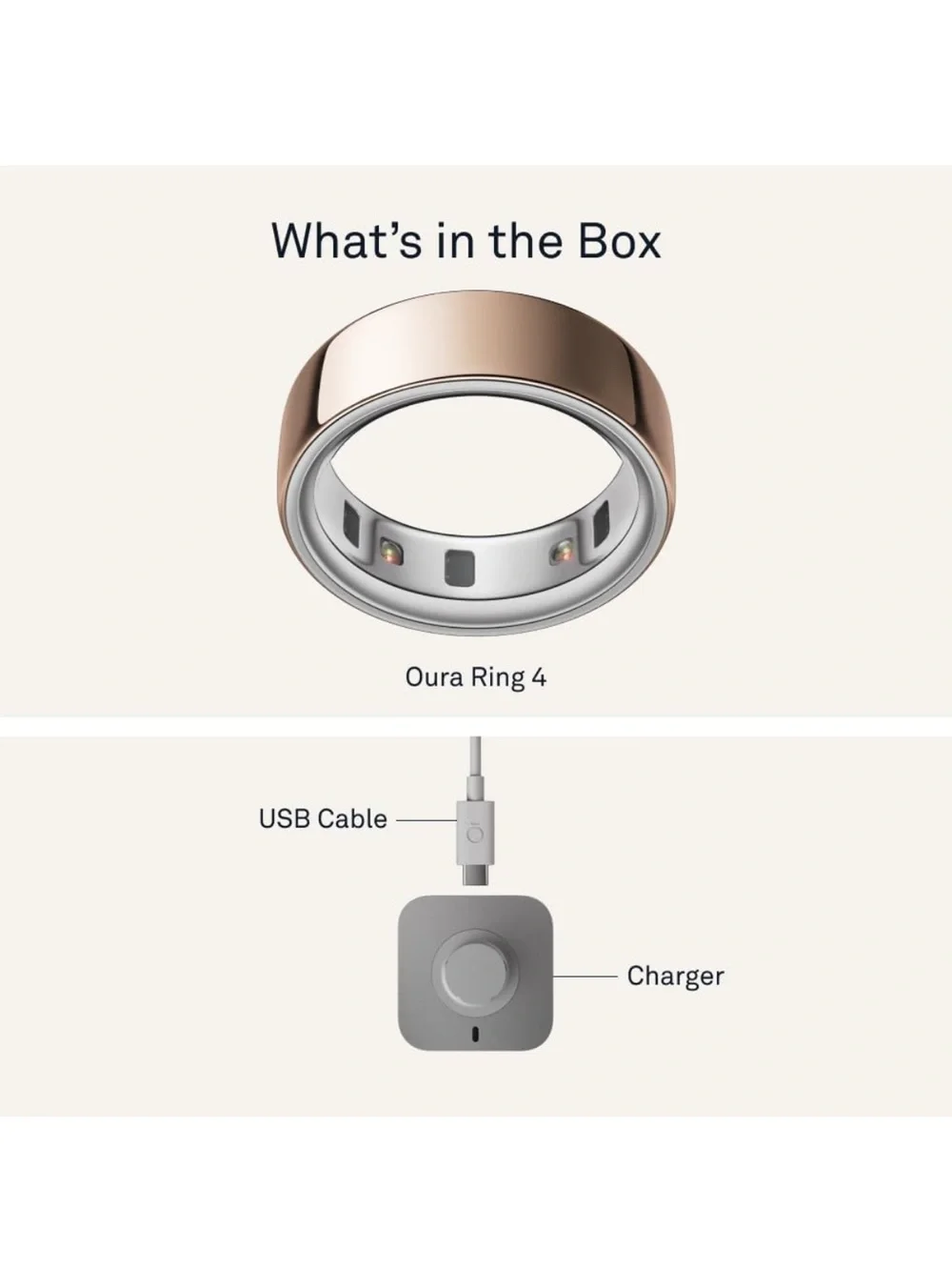 Unopened Oura Ring 4 in Rose Gold - Size 9